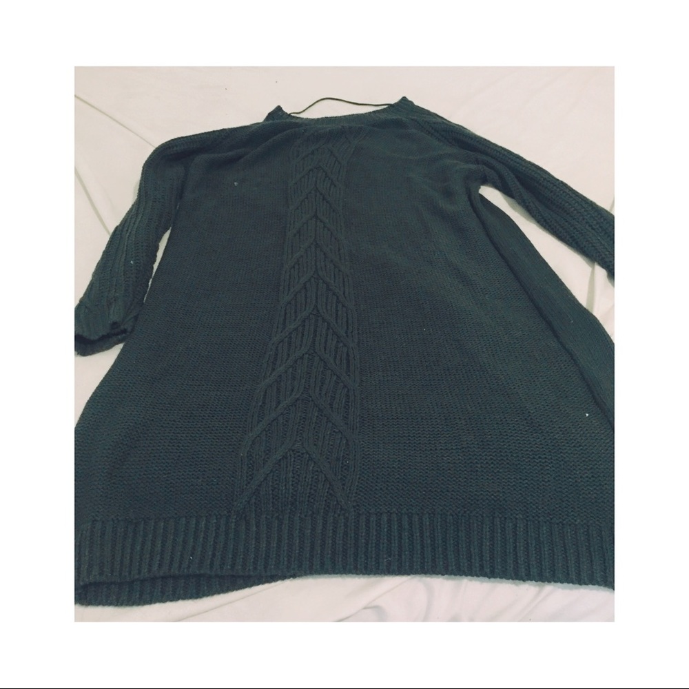 Junarose Forest green sweater dress - Picture 2 of 2